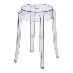 Stool Ghost 46cm, transparent