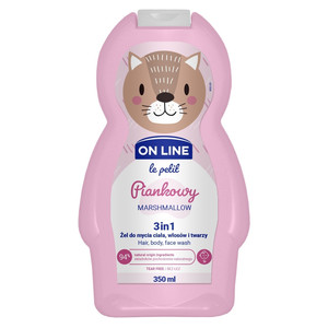 On Line Le Petit 3in1 Hair, Body & Face Wash Marshmallow 350ml