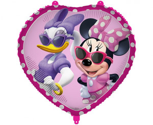 Foil Balloon Heart Minnie 46cm
