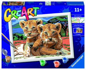 Ravensburger Painting By Numbers CreArt Little Lions 11+