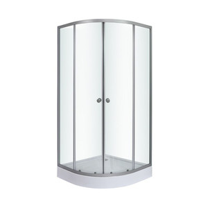 Shower Enclosure Arkell 90 x 90 x 12 cm, low shower tray, transparent