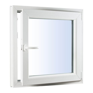 Tilt-and-Turn Triple-Pane PVC Window 865 x 835 mm, right, white