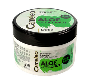 Delia Cosmetics Cameleo Moisturising Hair Mask for Dry & Brittle Hair Aloe & Coconut Vegan 200ml