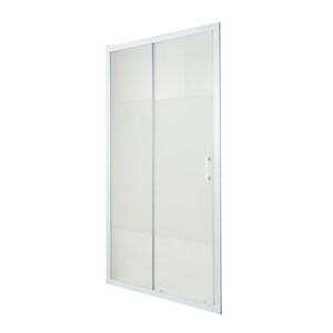 Shower Sliding Door Onega 100 cm, white/patterned