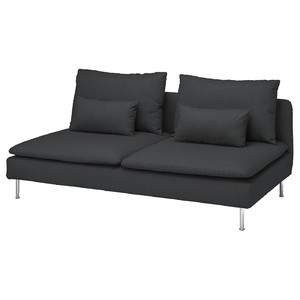 SÖDERHAMN 3-seat section, Fridtuna dark grey