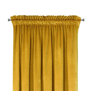 Curtain Rosa 135 x 300 cm, mustard yellow