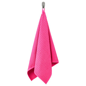 VÅGSJÖN Hand towel, pink, 50x100 cm