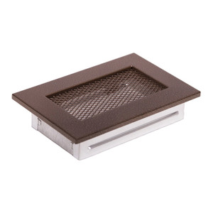 Fireplace Air Vent Grille 11 x 17 cm, old copper