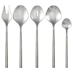 FRÖJDA 5-piece serving set, stainless steel