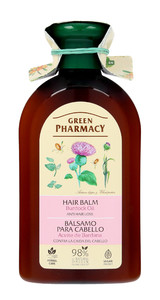 Green Pharmacy Hair Balm Anti-Hair Loss Hair Burdock Oil 98% Natural Vegan 300ml