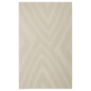 FULLMAKT Rug flatwoven, in/outdoor, beige/mélange, 200x300 cm