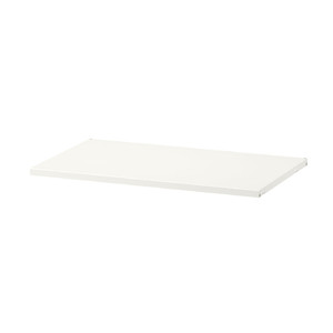 BOAXEL Shelf, metal white, 60x40 cm