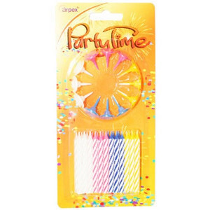 Birthday Candles Party Time 24pcs