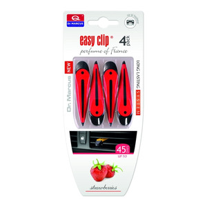 Dr. Marcus Car Air Freshener Easy Clip 4pcs, strawberry