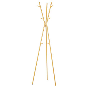 EKRAR Hat and coat stand, dark yellow, 169 cm