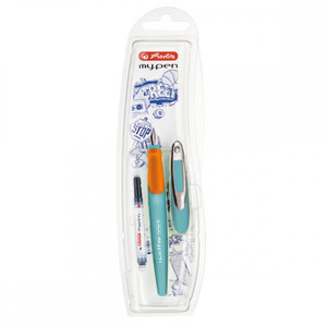 Herlitz Fountain Pen my.pen M 1pc, turquoise/orange