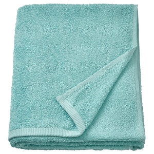 DIMFORSEN Bath sheet, turquoise, 100x150 cm