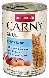 Animonda Carny Adult Cat Food Chicken & Salmon 400g
