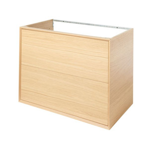 GoodHome Basin Cabinet with Drawers Avela 80 cm, oak effect