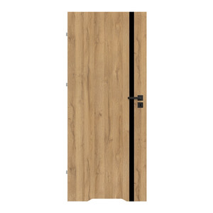Internal Door, Undercut, Exmoor 70, left, grandson oak, black line