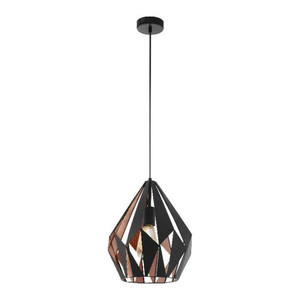 GoodHome Pendant Lamp Eradu 1-bulb E27, black