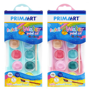 Prima Art Watercolour Paints 12 Pastel Colours, 1 set, assorted models