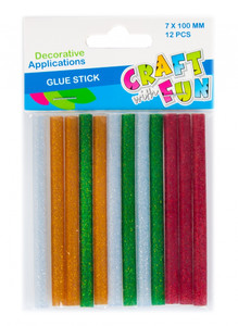 Glue Stick for Glue Gun 10cm x 12pcs, glitter
