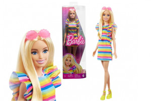 Barbie Fashionista Doll With Braces And Rainbow Dress HPF73 3+
