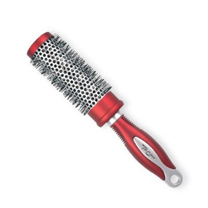 Hair Accessories Exclusive Hair Brush Silver - Burgundy M 