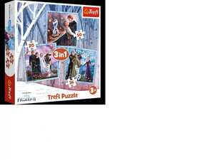 Trefl Children's Puzzle Frozen 3in1 3+