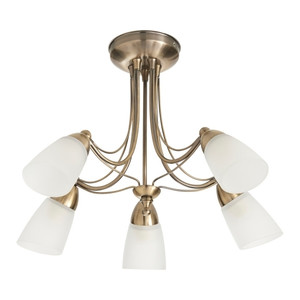 Ceiling Light Colours Trivia 5 x 40W E14, antique brass