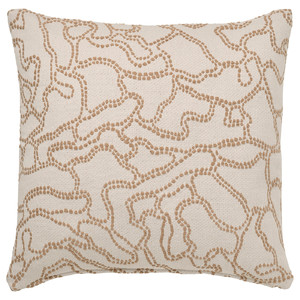 GULDFLY Cushion cover, off-white/yellow-beige, 50x50 cm