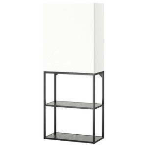 ENHET Storage combination, anthracite/white, 60x32x150 cm