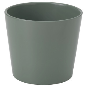 SOJABÖNA Plant pot, grey/green, 12 cm