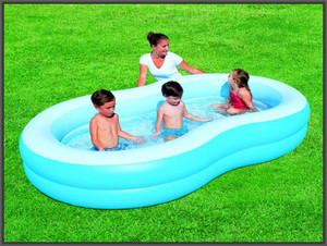 Bestway Children's Paddling Pool Large Lagoon 266x157x46cm 2+