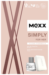 Mexx Gift Set for Women Simply for Her - Eau de Toilette & Soap Bar