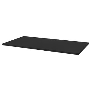 IDÅSEN Table top, black, 160x80 cm