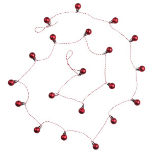 VINTERFINT Garland, bauble red, 2.2 m