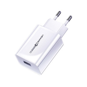 USAMS Wall Charger T22 1xUSB 18W QC 3.0 EU Plug