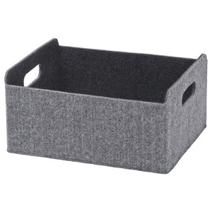 BESTÅ Box, grey, 25x31x15 cm