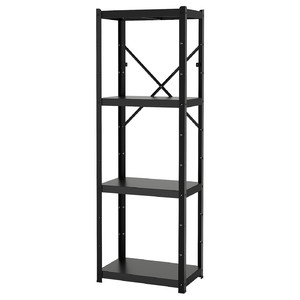 BROR Shelving unit, black, 65x40x190 cm