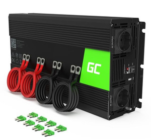 Green Cell Car Power Inverter Converter 12V to 230V 2000W/4000W Pure sine