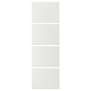 TJÖRHOM 4 panels for sliding door frame, white, 75x236 cm
