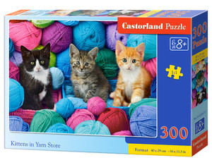 Castorland Children's Puzzle Kittens in Yarn Store 300pcs 8+