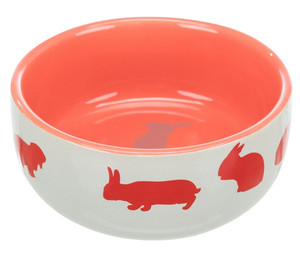 Trixie Ceramic Bowl for Rabbits 250ml, 1pc, assorted colours