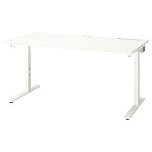 MITTZON Desk, white, 160x80 cm