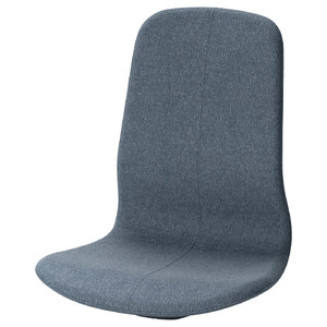 LÅNGFJÄLL Seat shell with high back, Gunnared blue