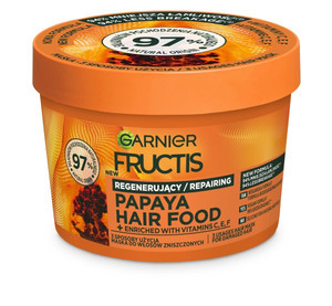 Fructis Hair Food Regenerating Hair Mask Papaya 98% Natural 400ml