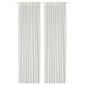 ROSENROBINIA Sheer curtains, 1 pair, white, 145x300 cm