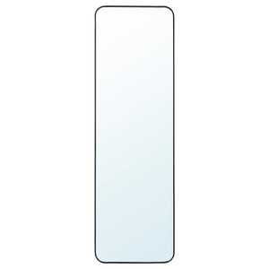 LINDBYN Mirror, black, 40x130 cm